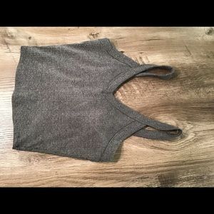 Grey crop top